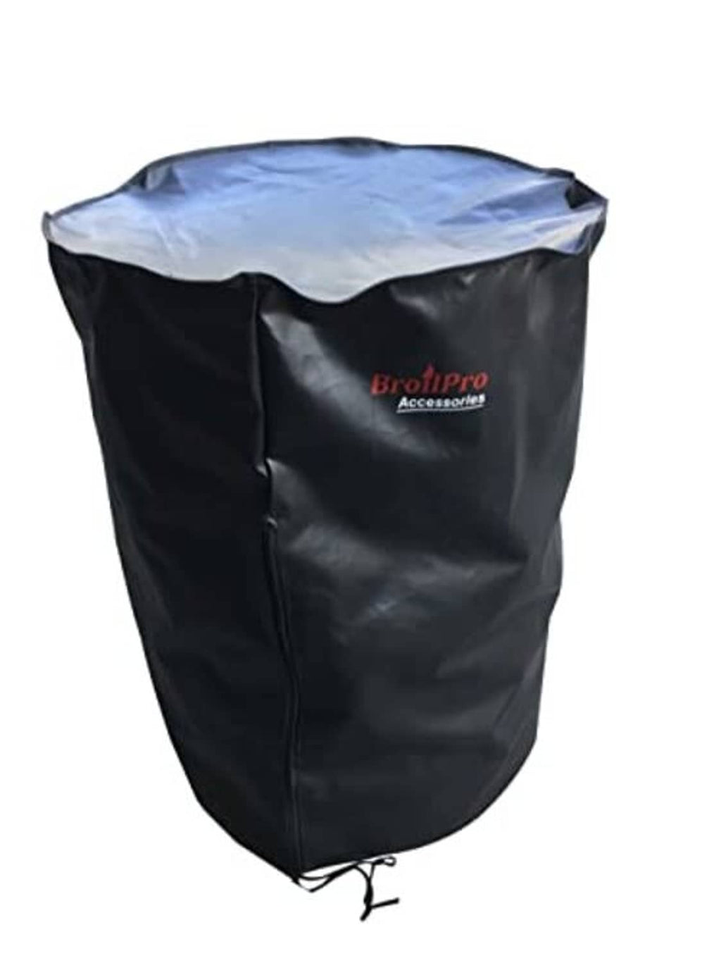 Black tire cover with BrotiPro Accessories logo and fitted drawstring bottom