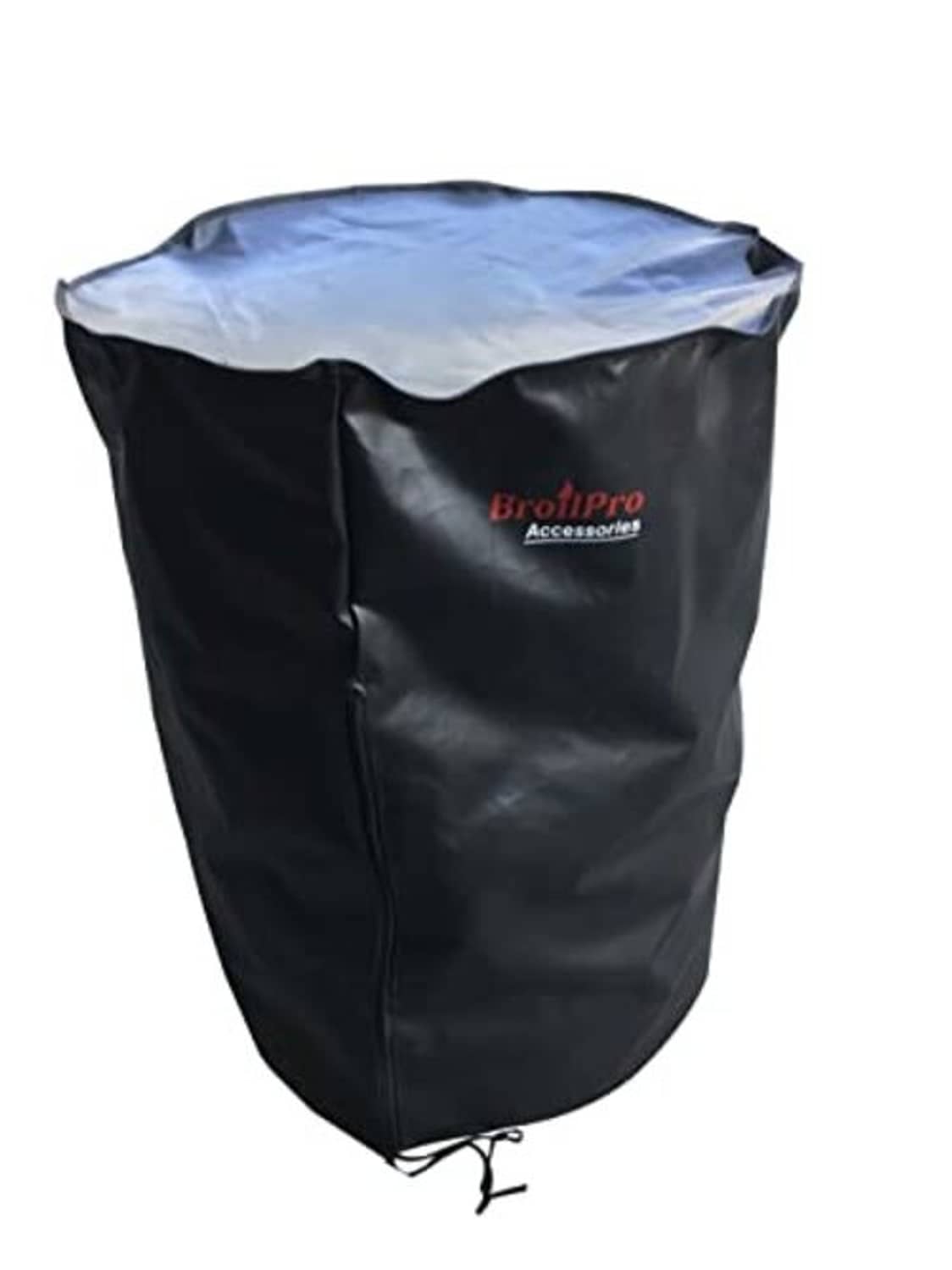 Black tire cover with BrotiPro Accessories logo and fitted drawstring bottom