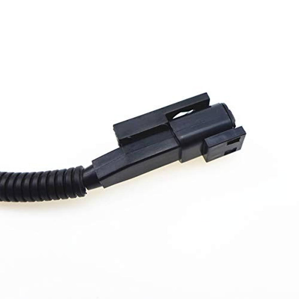 Crankshaft position sensor with black wiring harness and plug connector, blue insulator band