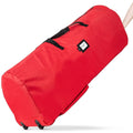 Red 9 ft Christmas tree storage bag with wheels, 600D fabric and black straps