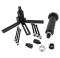 Crank case splitter puller tool set with black splitter arms and guide screw