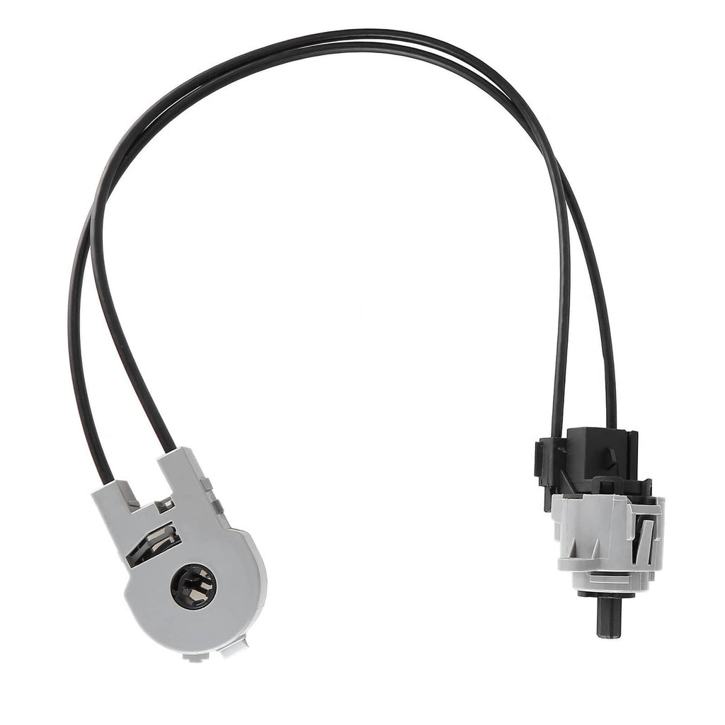 HVAC vent control switch with long black cable, gray switch body and connector block