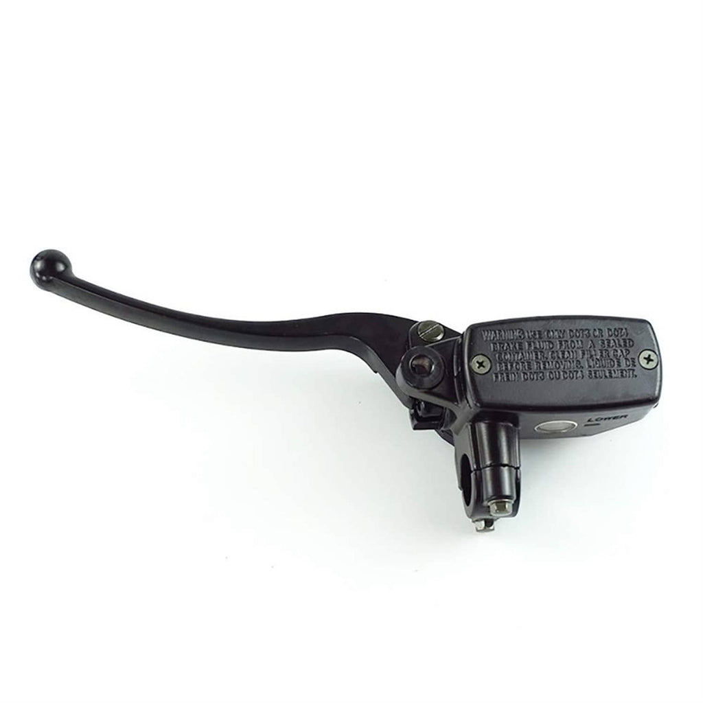Left hydraulic brake master cylinder with black lever