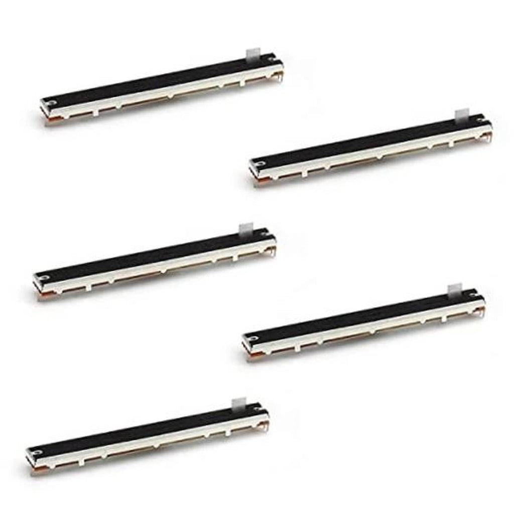 Slide potentiometer fader module, 3-pin connector, black top and white base