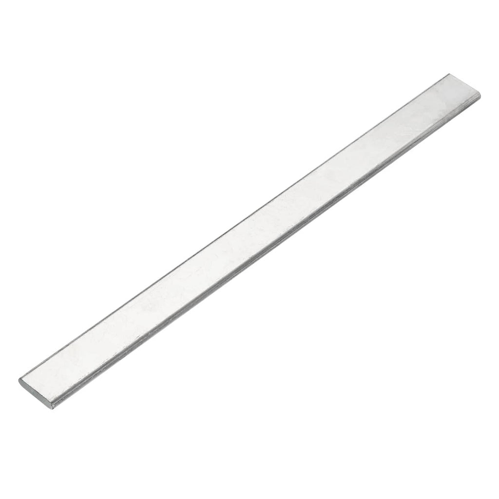 Copper flat bar, rectangular strip with smooth edges, 12 in long.