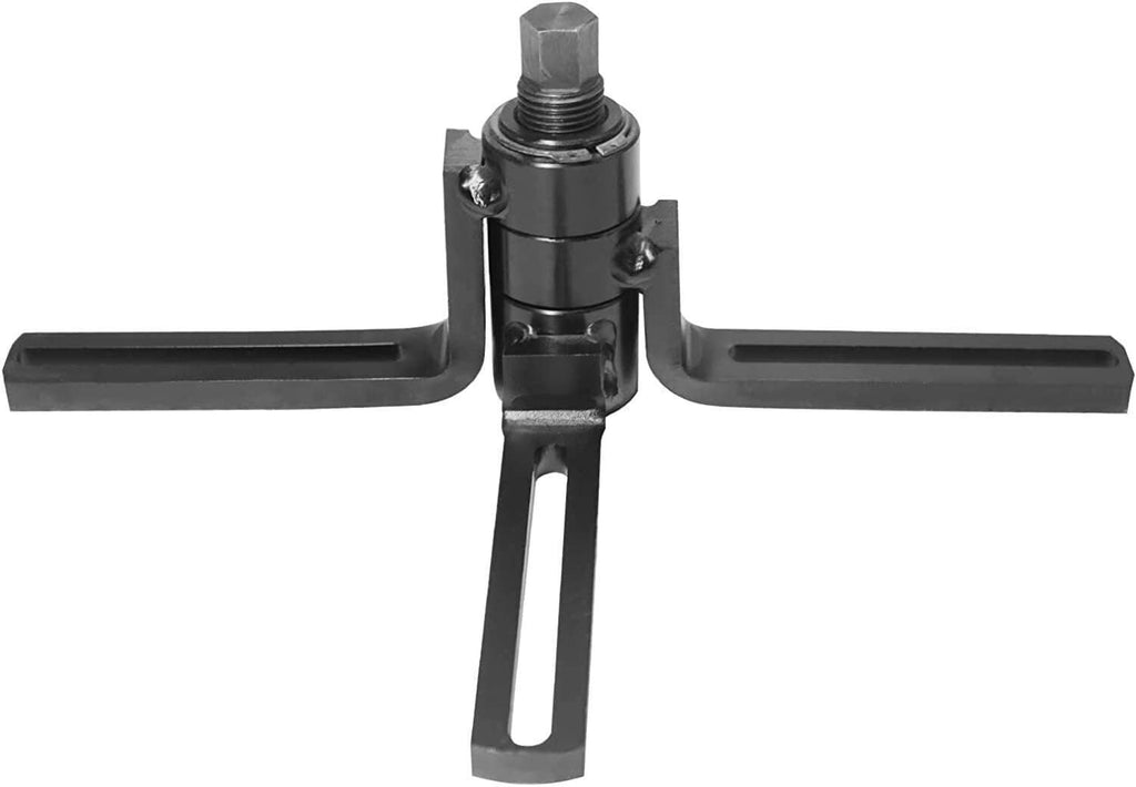 Crankcase splitter tool with two horizontal arms and vertical support frame