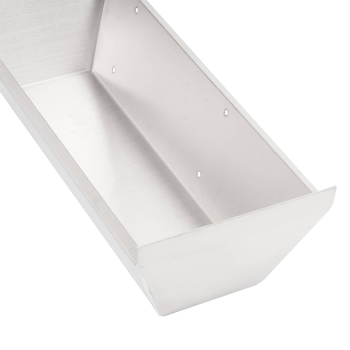 Aluminium steering console mount interior tray with brushed metal base