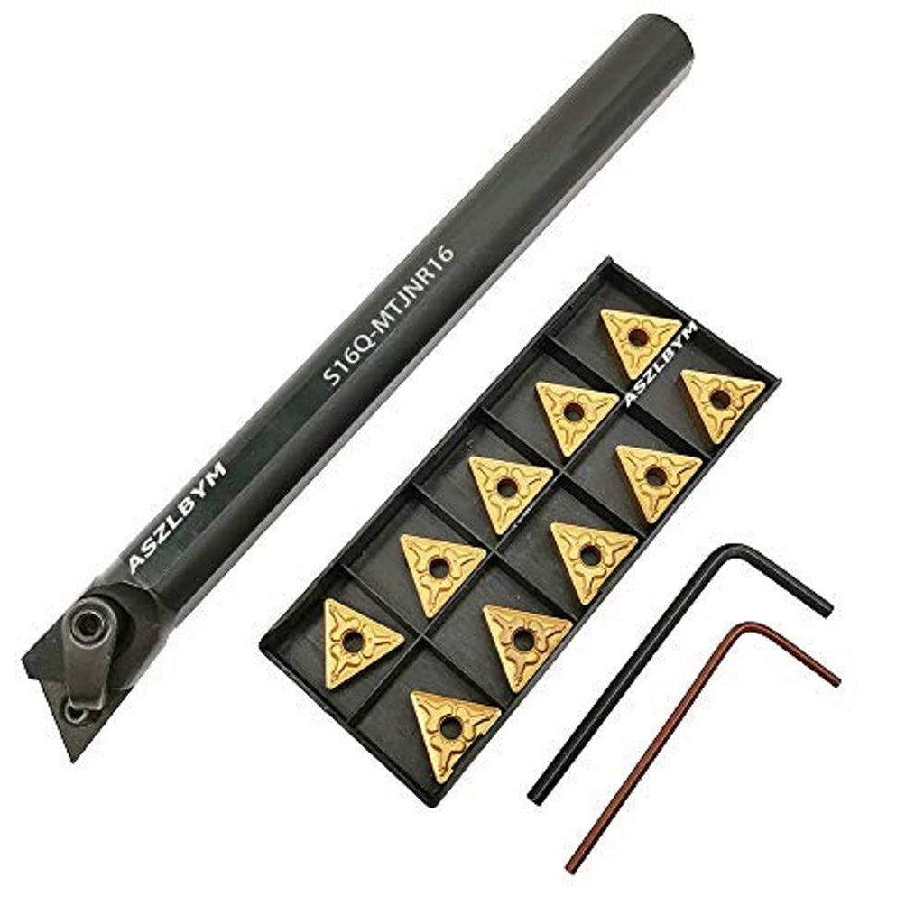 Boring bar turning tool holder with carbide inserts tray and two L-shaped hex keys