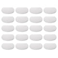 Stainless steel clay scraper set, 4 rounded blades with serrated edges, silver tone