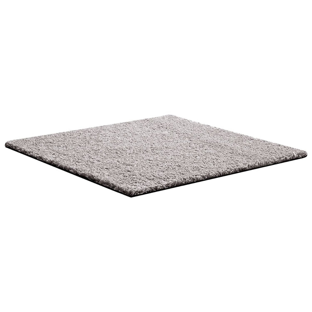 Textured gray carpet tile with low pile, shown from above in a flat view.