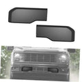Front bumper guard pad inserts, two matte dark gray pieces shown side by side