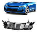 Front grille with chrome-look bar pattern and black frame, compatible Camaro 2019-2024