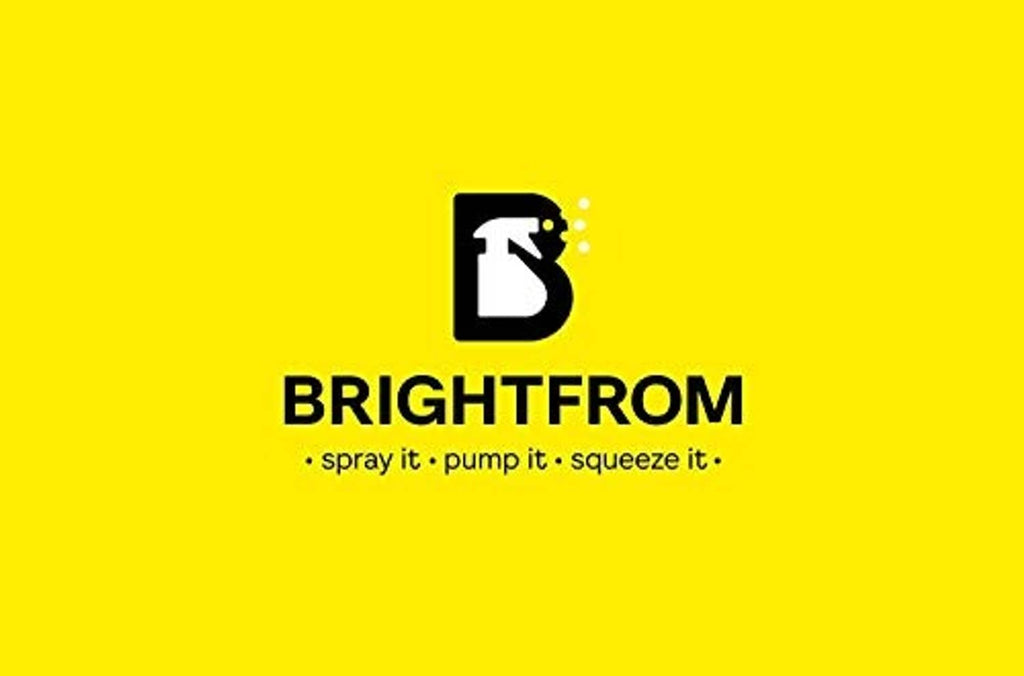 Brightfrom logo graphic on yellow background