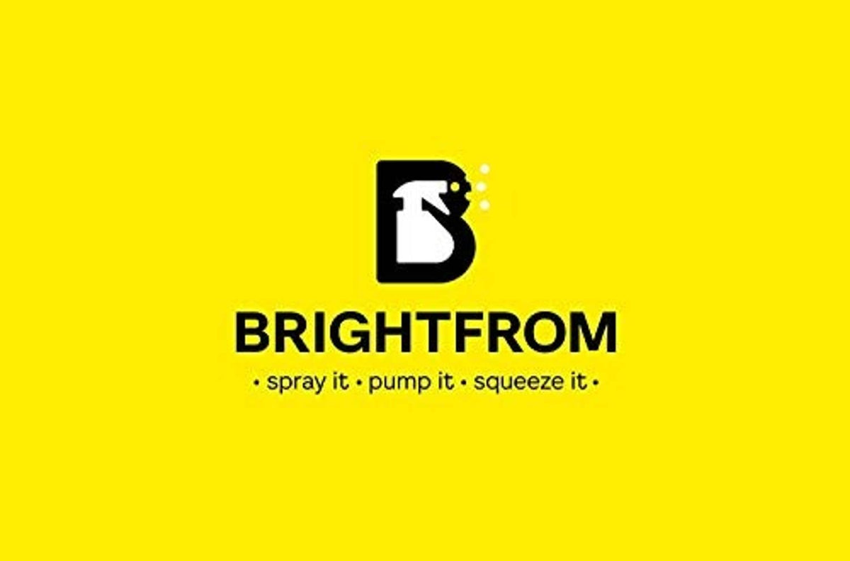 Brightfrom logo graphic on yellow background