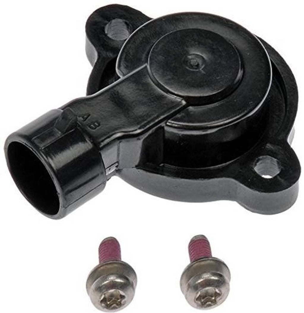 Throttle position sensor with black housing and two metal mounting screws