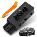 Black power seat adjustment switch module with four control buttons and orange lever