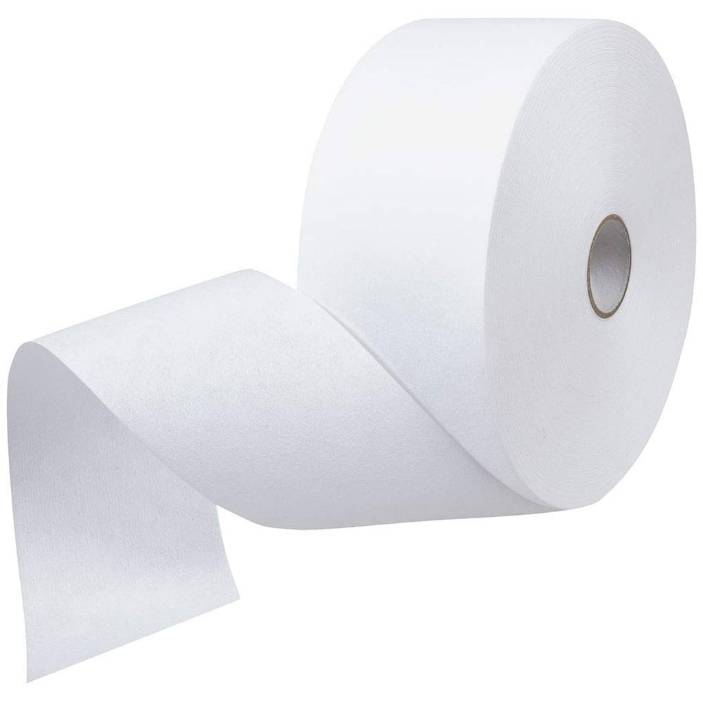 Non-woven epilating roll with dispensing strip, white