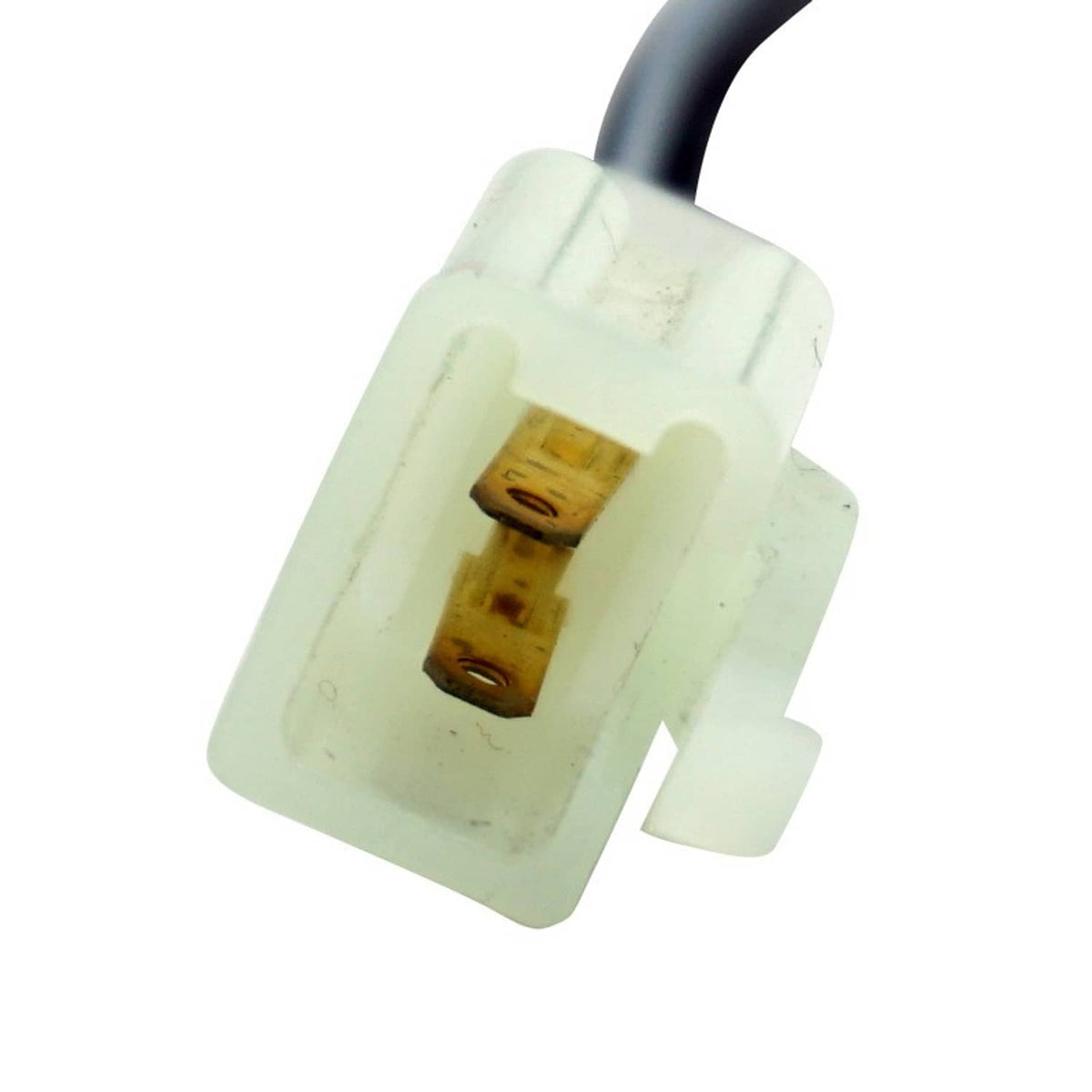 Motorcycle kill switch connector with mounting bracket and contact window