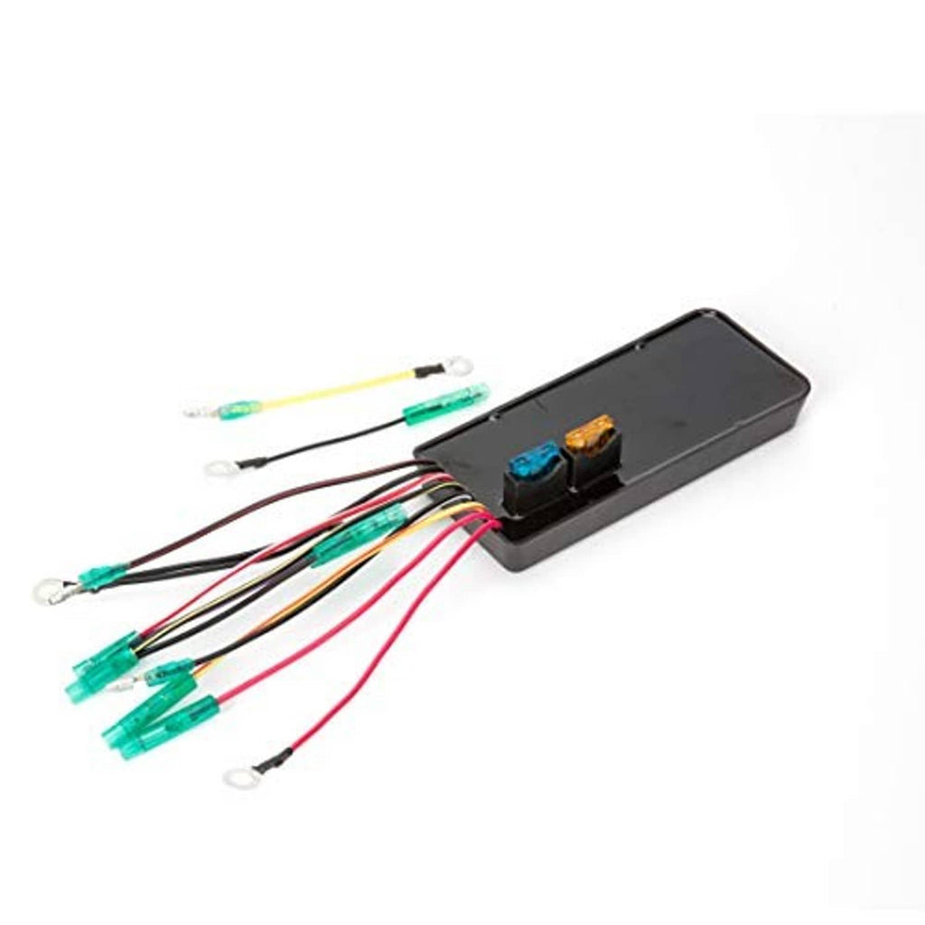 Jet ski CDI module, black case with colored wiring and fuse-style connectors