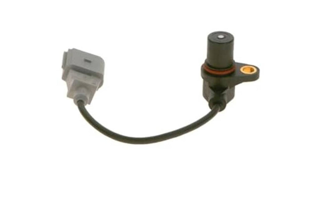 Crankshaft position sensor with black cable, gray plug and green connector