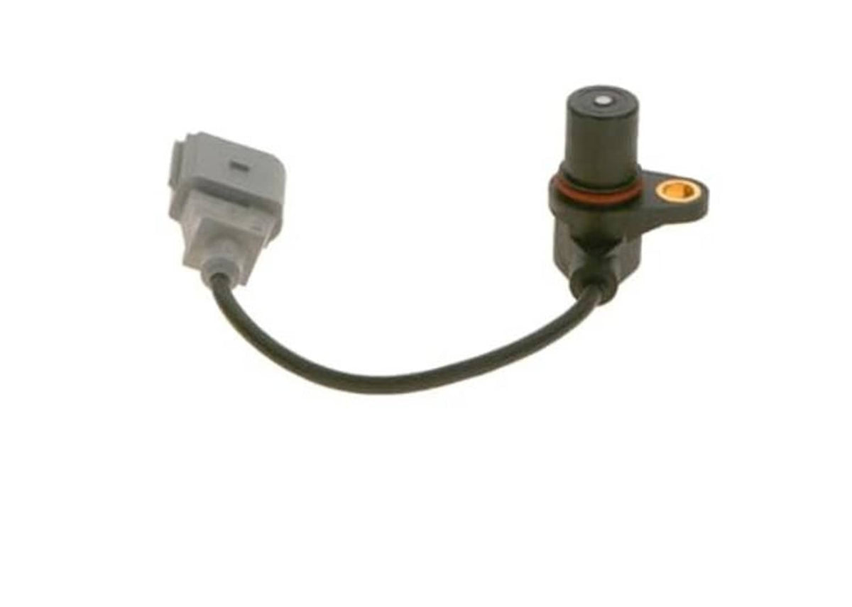 Crankshaft position sensor with black cable, gray plug and green connector