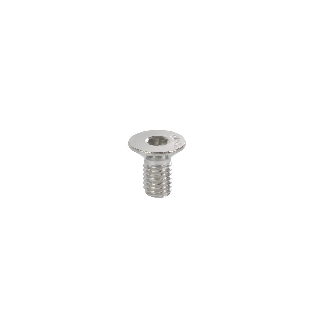 Single silver hex-head bolt with washer-style head for engine cover plate