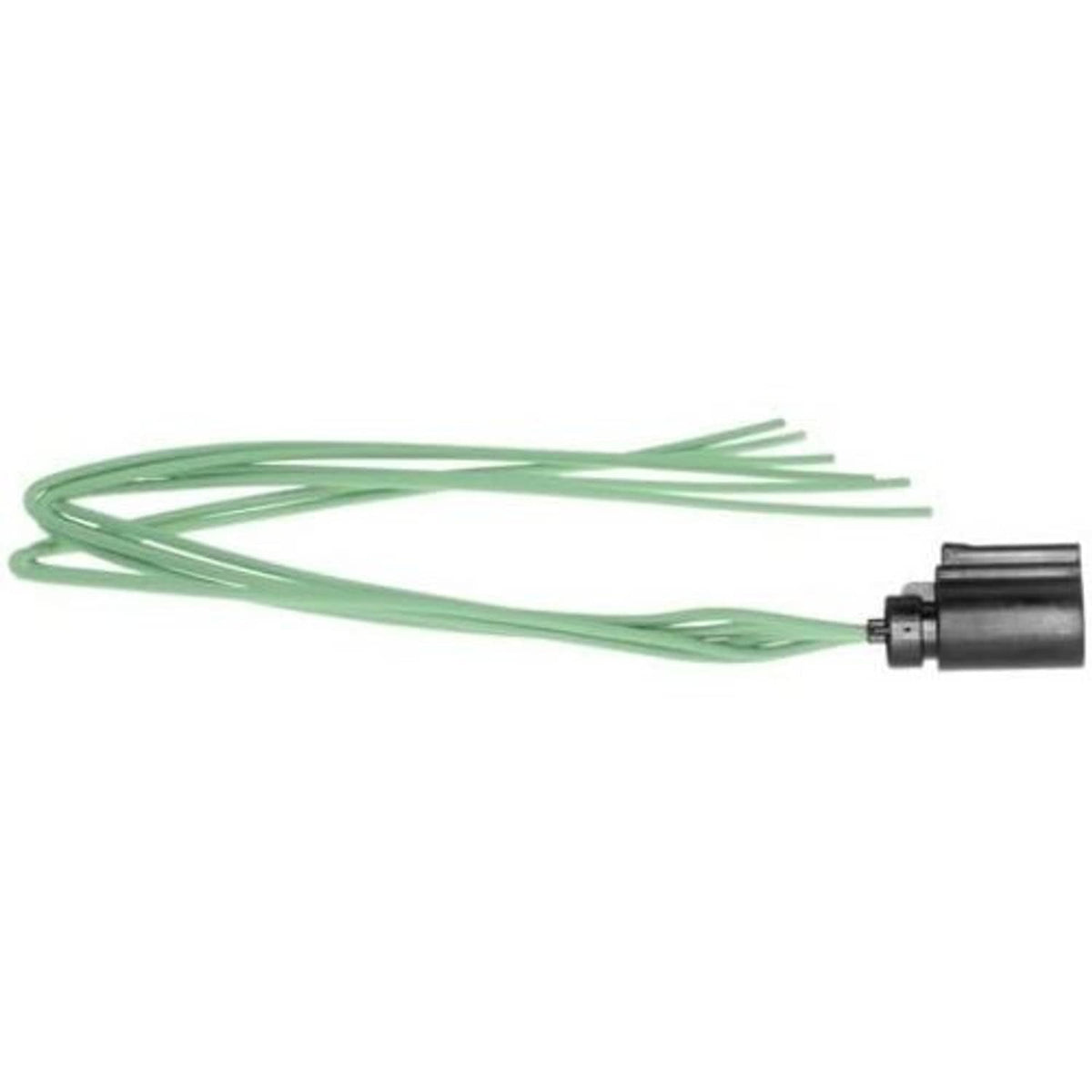 Seat recline motor wiring pigtail with green wires and black connector end