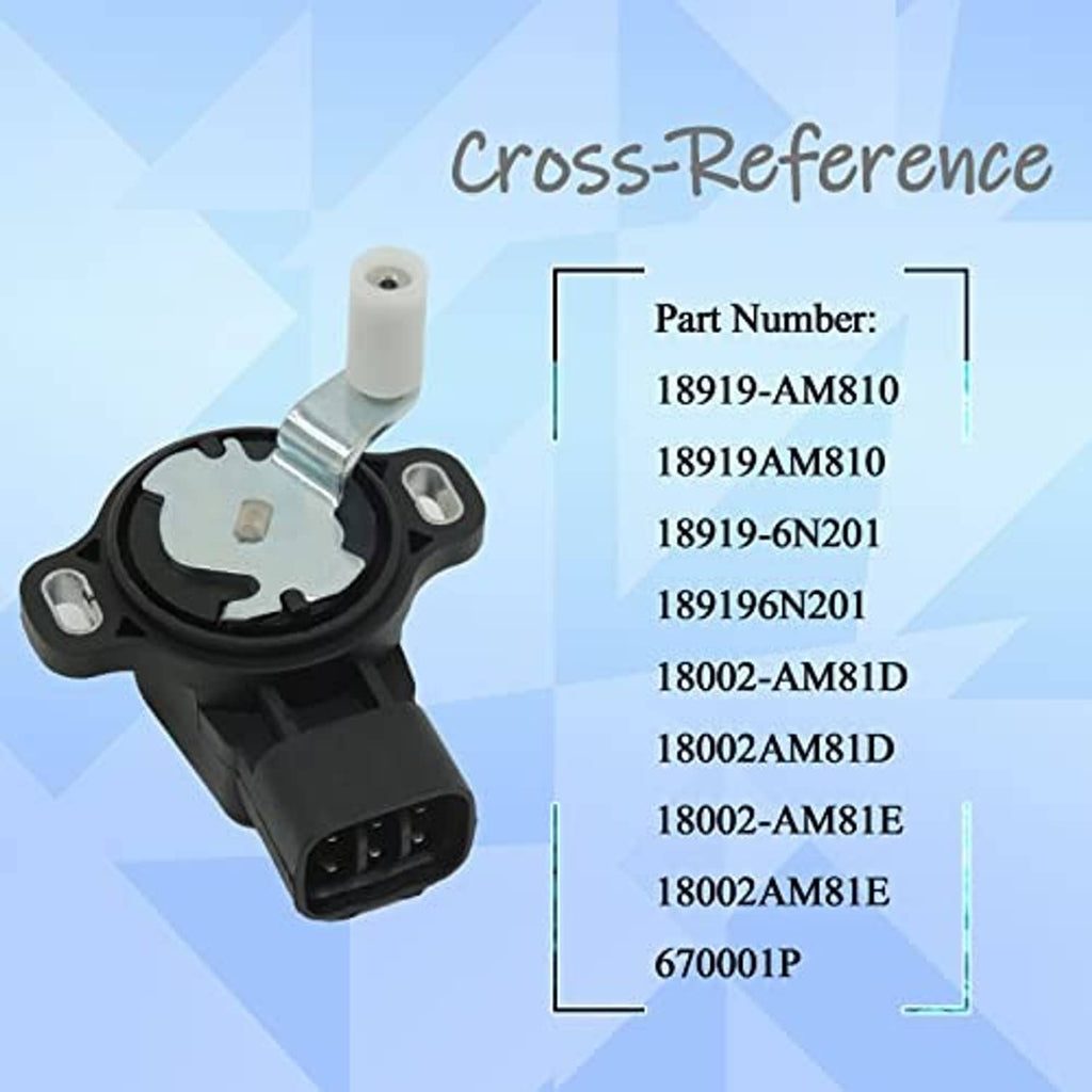 Throttle position sensor, black body and metal bracket with 3-pin connector