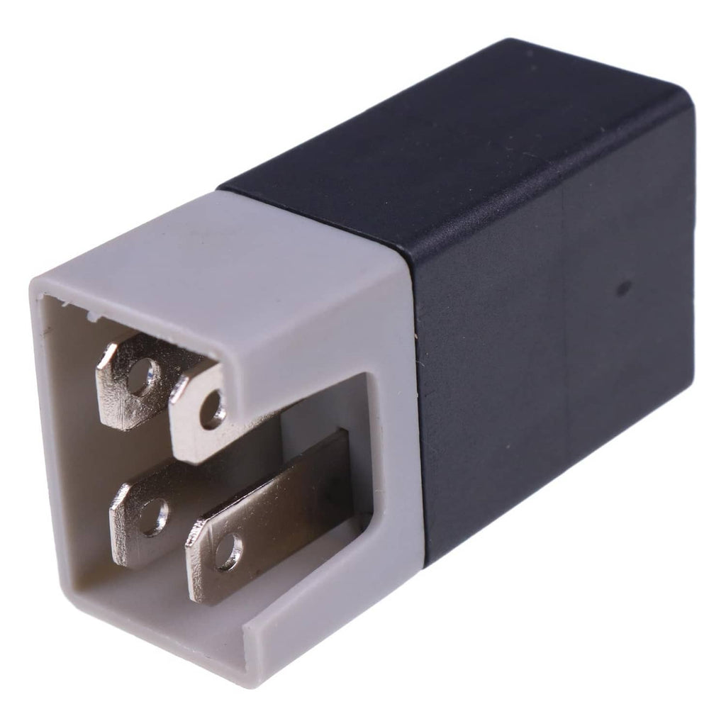Black and gray interlock switch housing with two side metal terminal posts
