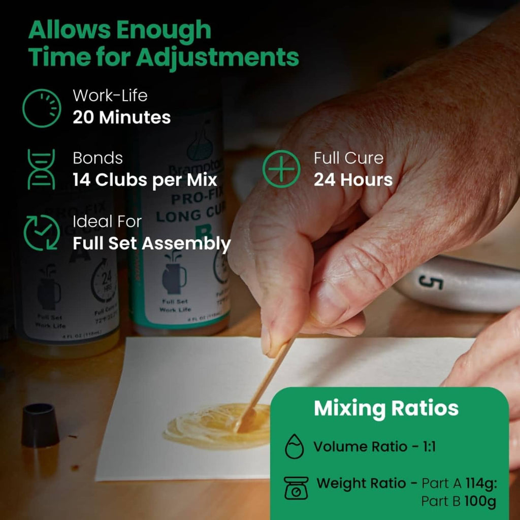 Epoxy cartridge and hand applying mixed resin with a visible mixing-ratio panel