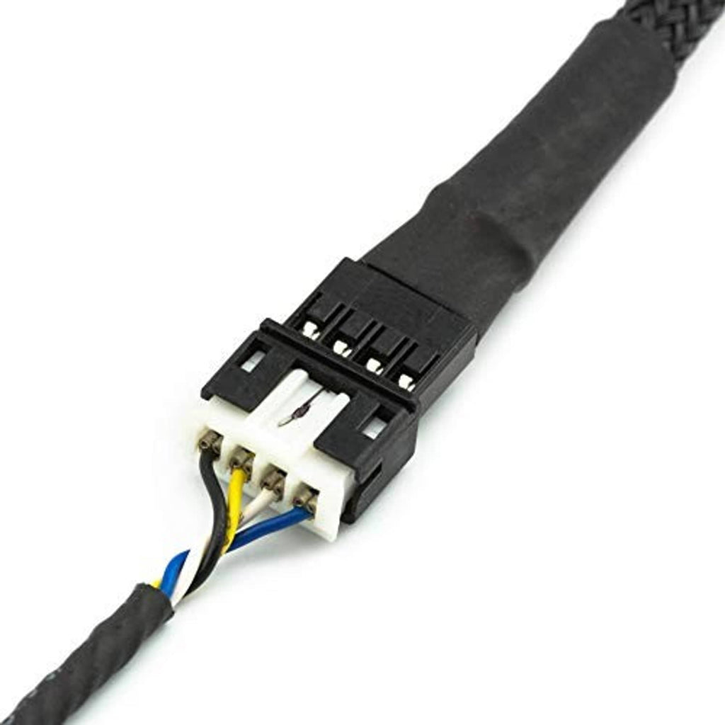 Adapter connector with open terminals and color-coded wires