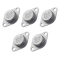 Pack of five TO-3 NPN power transistors with metal can and mounting tabs