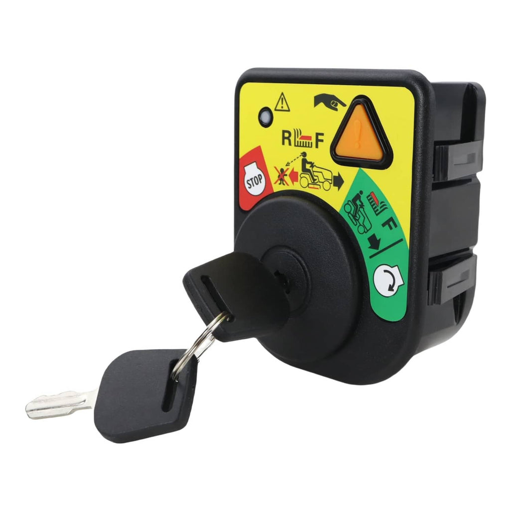 Ignition key switch module with keys and right-side key slot