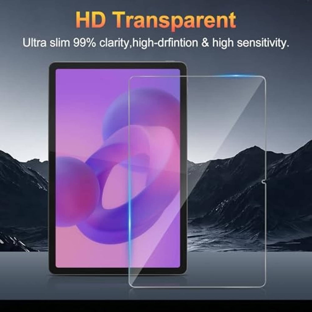 HD clear tempered glass screen protector with ultra-thin fit for a tablet