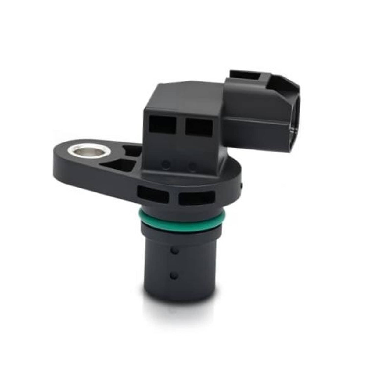 Engine camshaft position sensor with black connector and green sealing ring