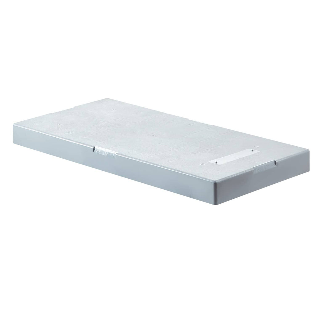 Anti-vibration outdoor mini split pad with a light gray base plate