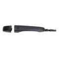 Front exterior door handle, matte dark gray, passenger side with switch