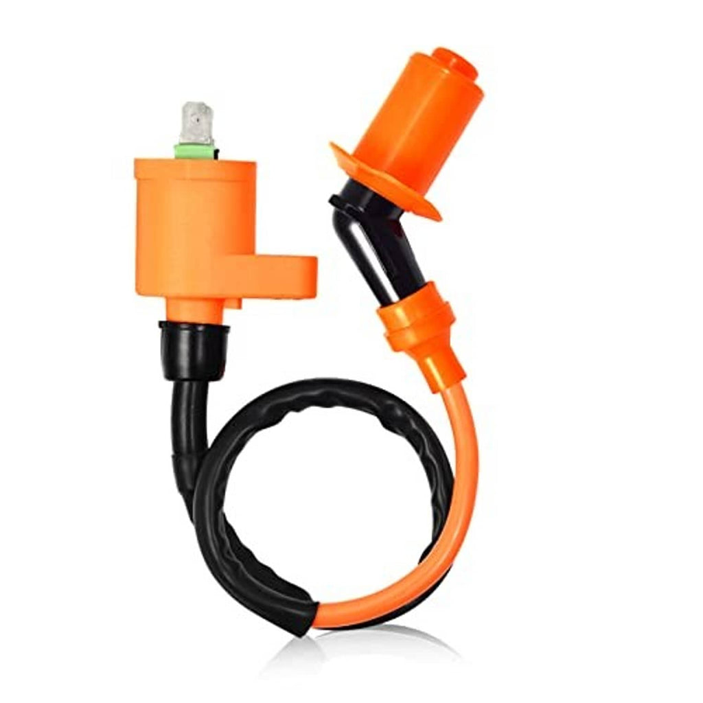 Orange ignition coil with black wire harness