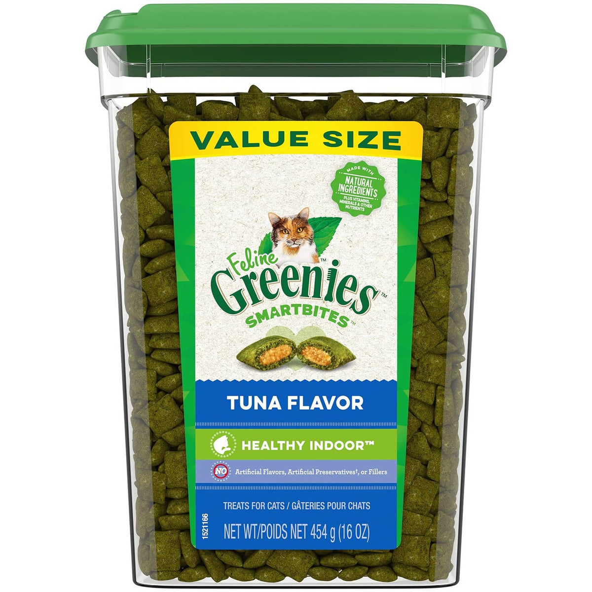 Greenies Smartbites value size tuna-flavor cat treat container, healthy indoor formula