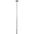 Extended telescoping golf stand pole with black end cap