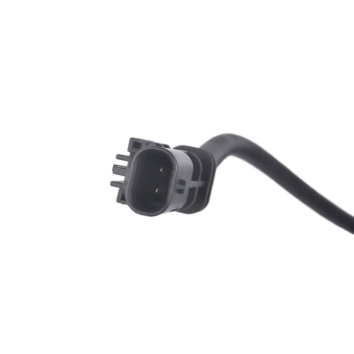 Shock strut electrical connector with two-pin plug and wiring lead