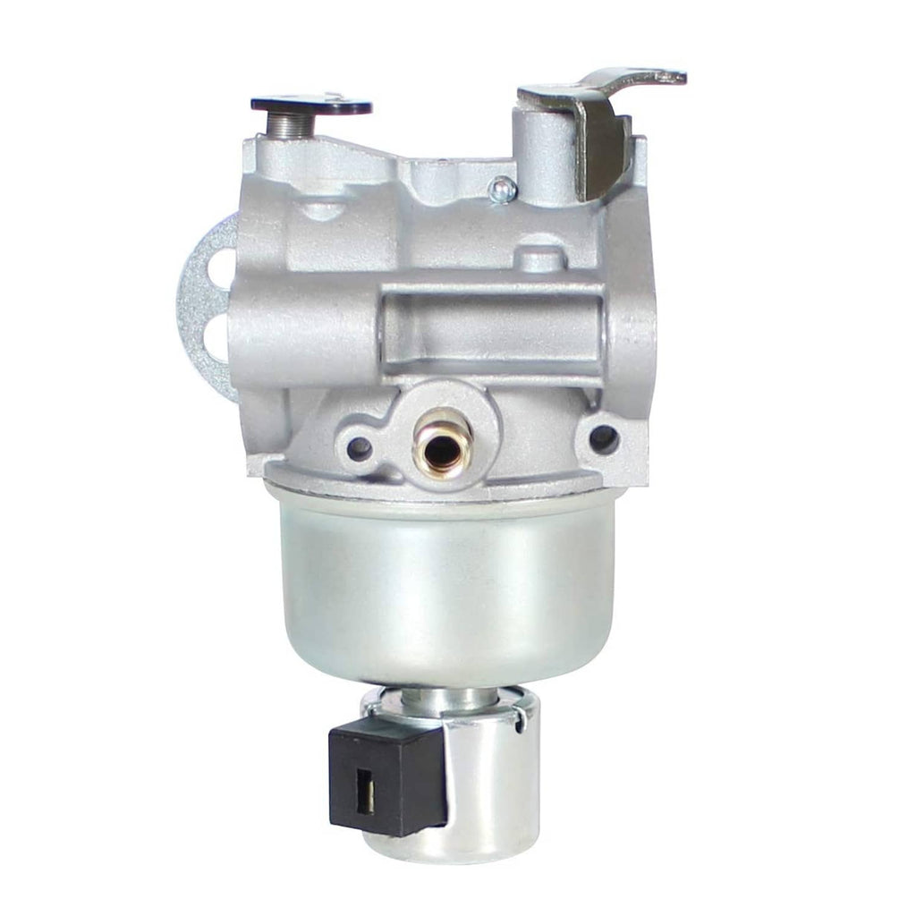 Carburetor with mounting tab and electrical connector housing, silver metal body