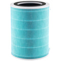 Blue H13 air purifier filter replacement cylinder with black top opening and white rim
