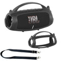 Black silicone cover case with carrying handle for JBL Charge 5 speaker