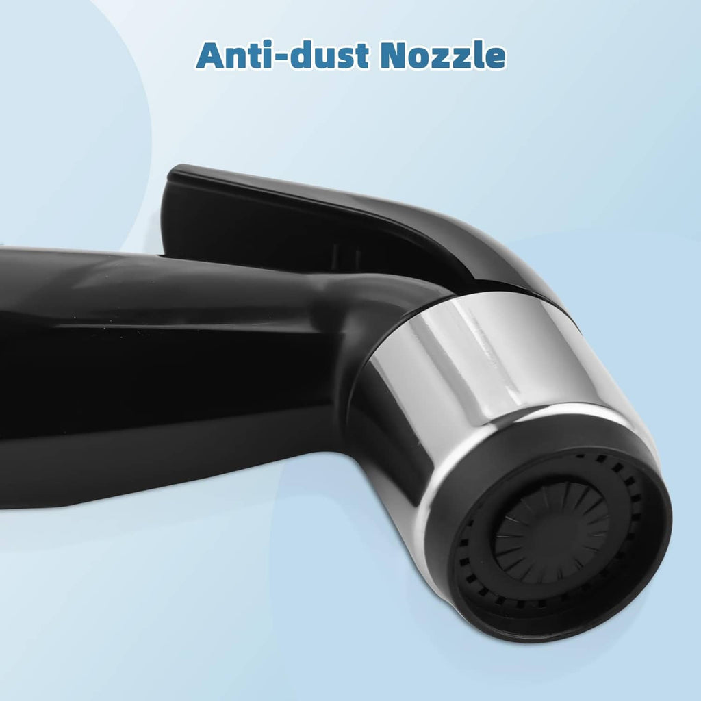 Matte black anti-dust nozzle sprayer head with fine spray holes