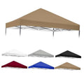 Khaki 4x6 pop-up canopy replacement top cover with peaked roof