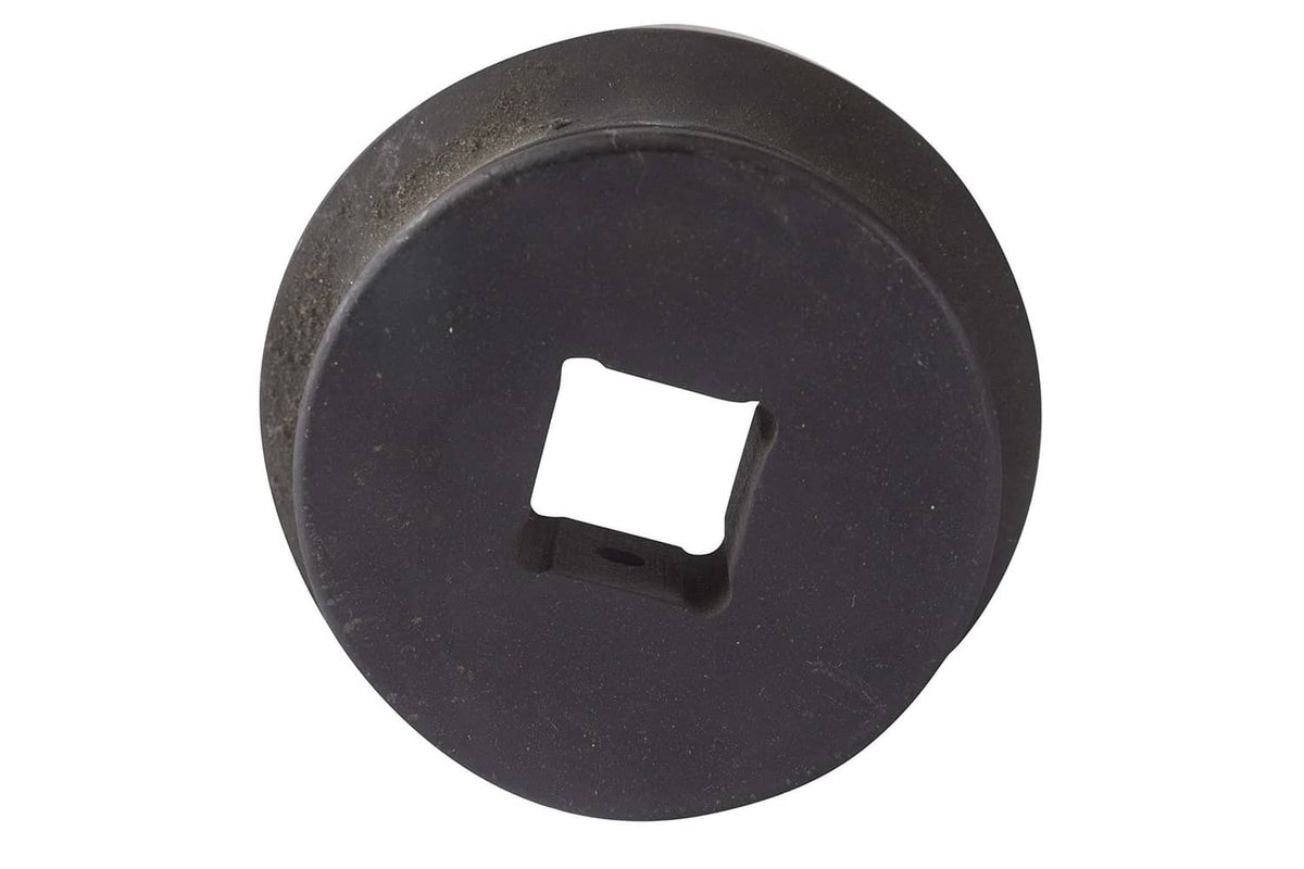 Impact socket end view showing internal square drive hole