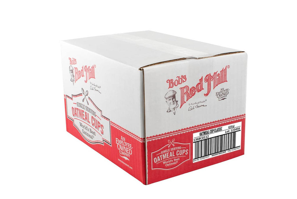 Bob's Red Mill GF classic oatmeal cup variety box, 12-count pack
