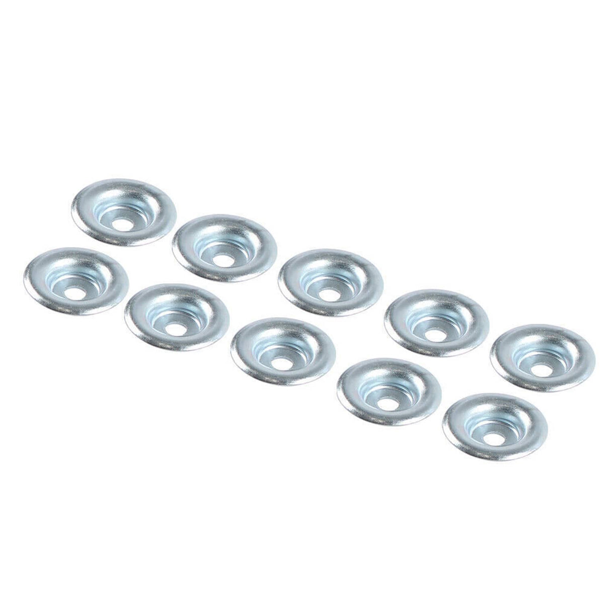 Galvanized round washers with center holes for skid plate bolt mounting