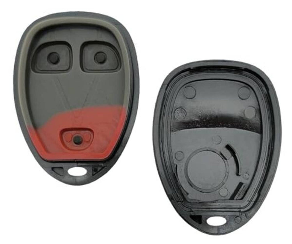 Black key fob shell case interior half showing button recesses and cover